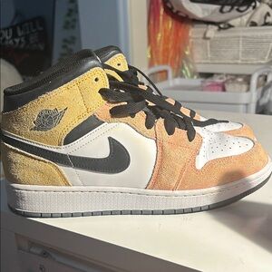 Jordan Kids' Sneakers - Black, White, and Orange